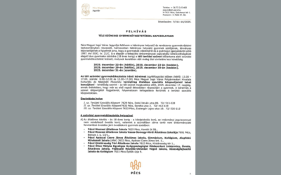 Téli szünidei gyermekétkeztetés