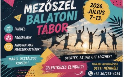 Mezőszél balatoni tábor 2026